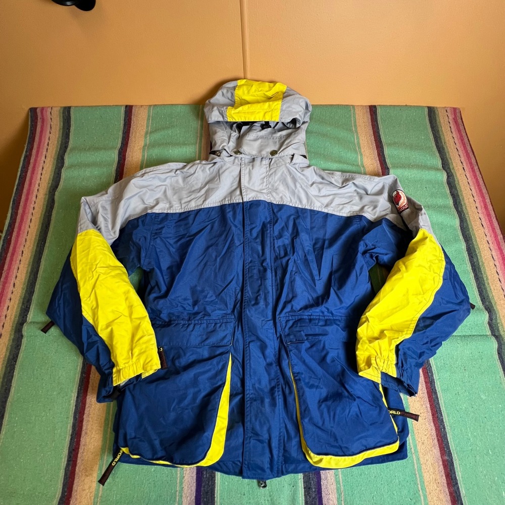 90s World Industries Jacket Mens M Blue Grey Skateboarding Vintage Y2K Shell